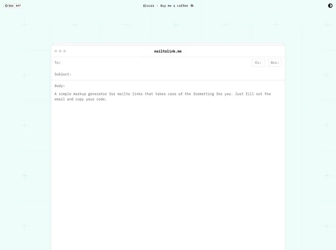 Mailtolink screenshot